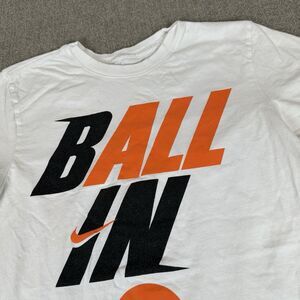 The Nike Tee T-Shirt White Women's Small US Junior Nationals Ball In All In